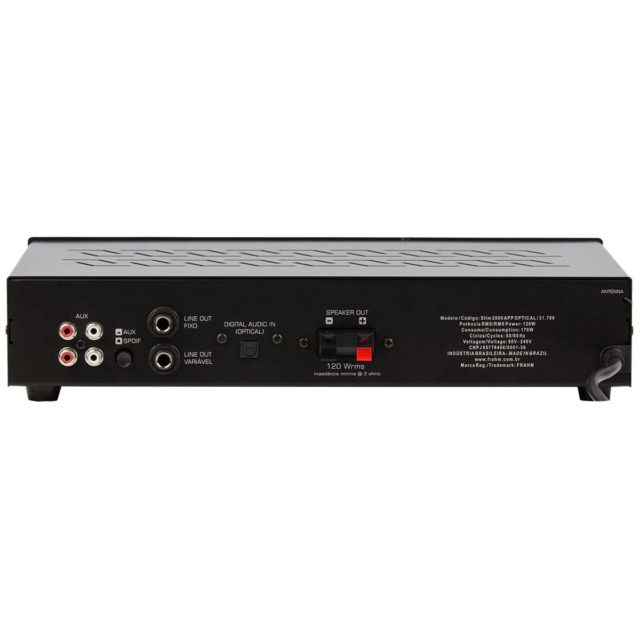 Amplificador SLIM2000 APP FRAHM - Pro Áudio SP Assistência Técnica Som Profissional