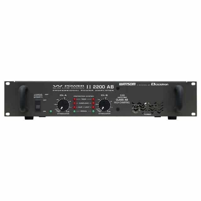 Potência W POWER II 2200 AB - Ciclotron - Pro Áudio SP Assistência Técnica Som Profissional