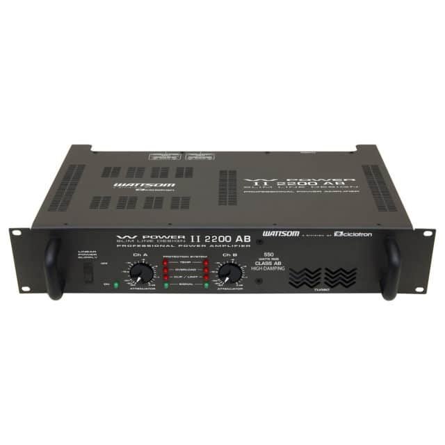Potência W POWER II 2200 AB - Ciclotron - Pro Áudio SP Assistência Técnica Som Profissional
